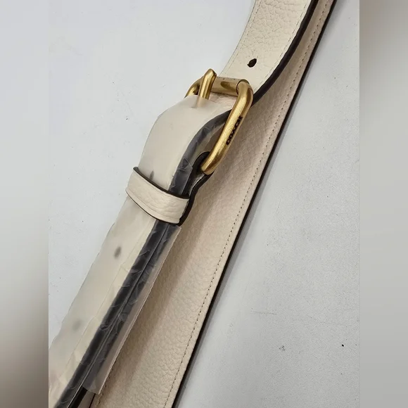 Coach Field Tote In Upwoven Leather, Chalk Multi - Picture 16 of 16